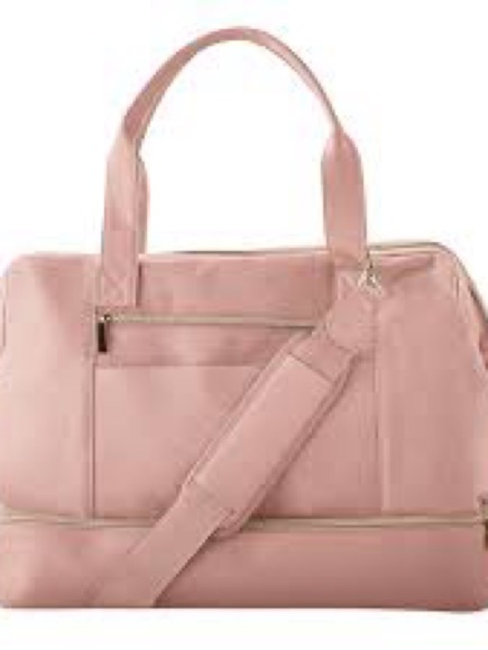NWT-Member's Mark Weekender Travel Bag in a light pink color.
